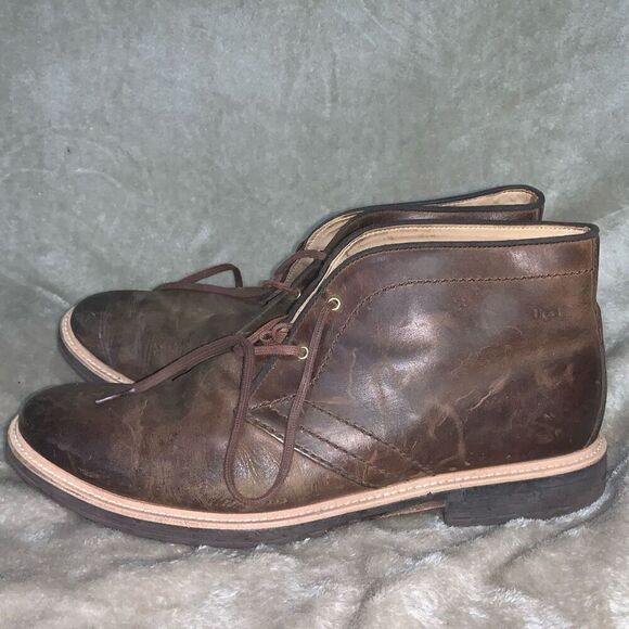 UGG‎ Mens Size 13 Energ Dagmann Brown Leather Laced Up Chukka Ankle Boots main image 7